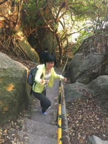 負責研究的港大碩士生郭鳳儀 (圖片來源：張嘉月) 